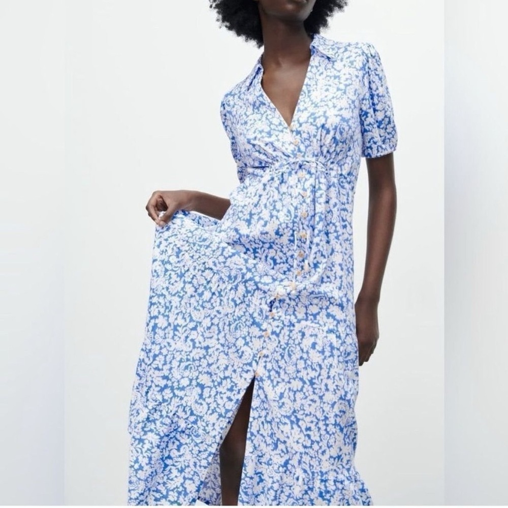 Zara Floral Midi Dress